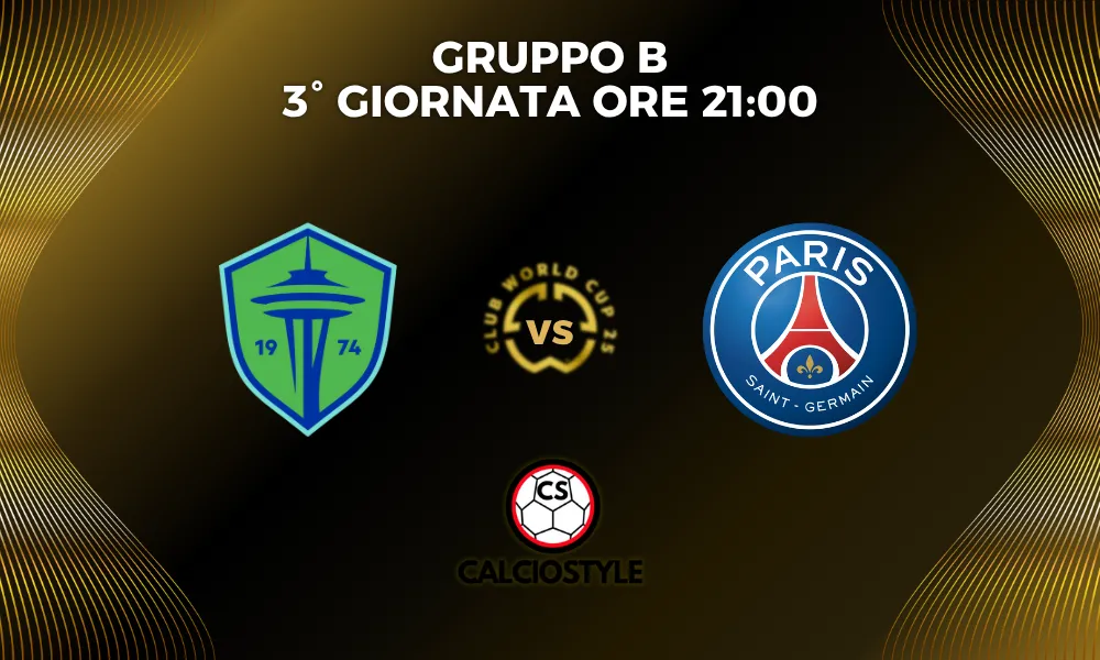Seattle Sounders-PSG, probabili formazioni e dove vederla