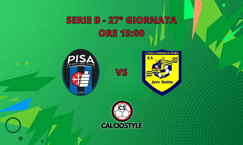 Pisa-Juve Stabia, le probabili formazioni e dove vederla