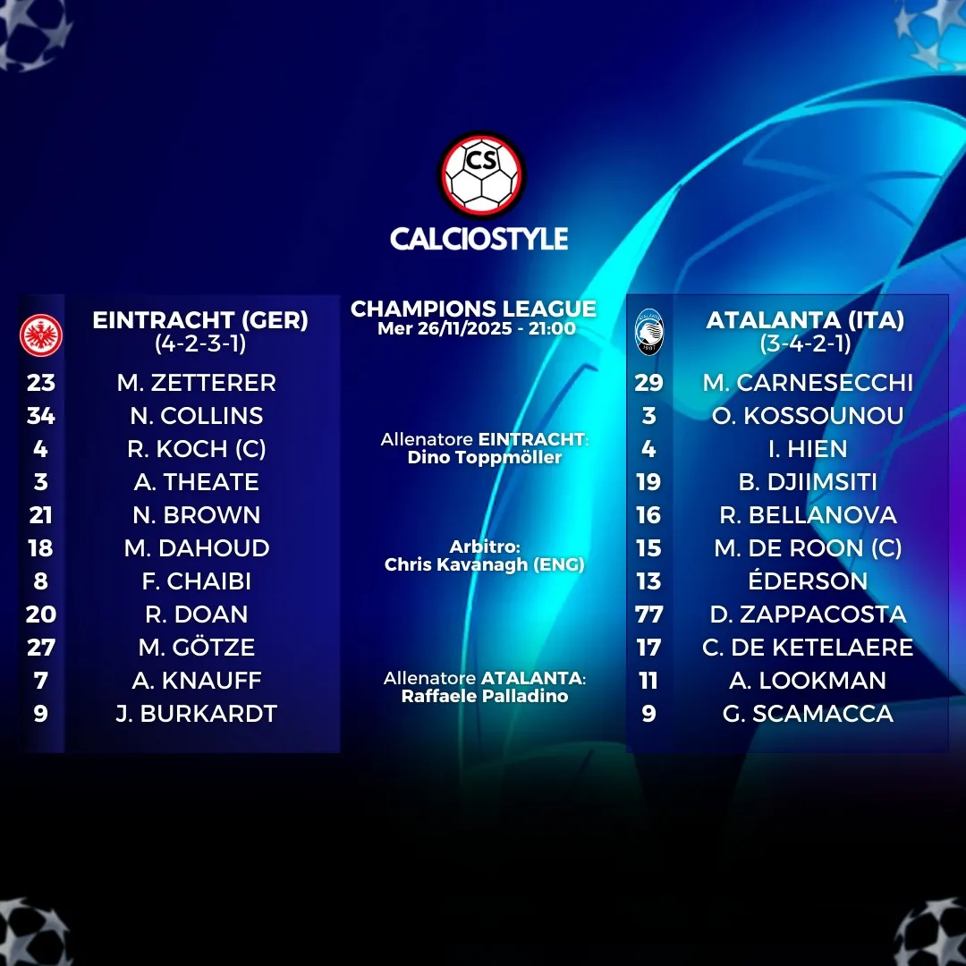 Eintracht Francoforte-Atalanta