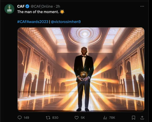 Osimhen pallone d'oro africano