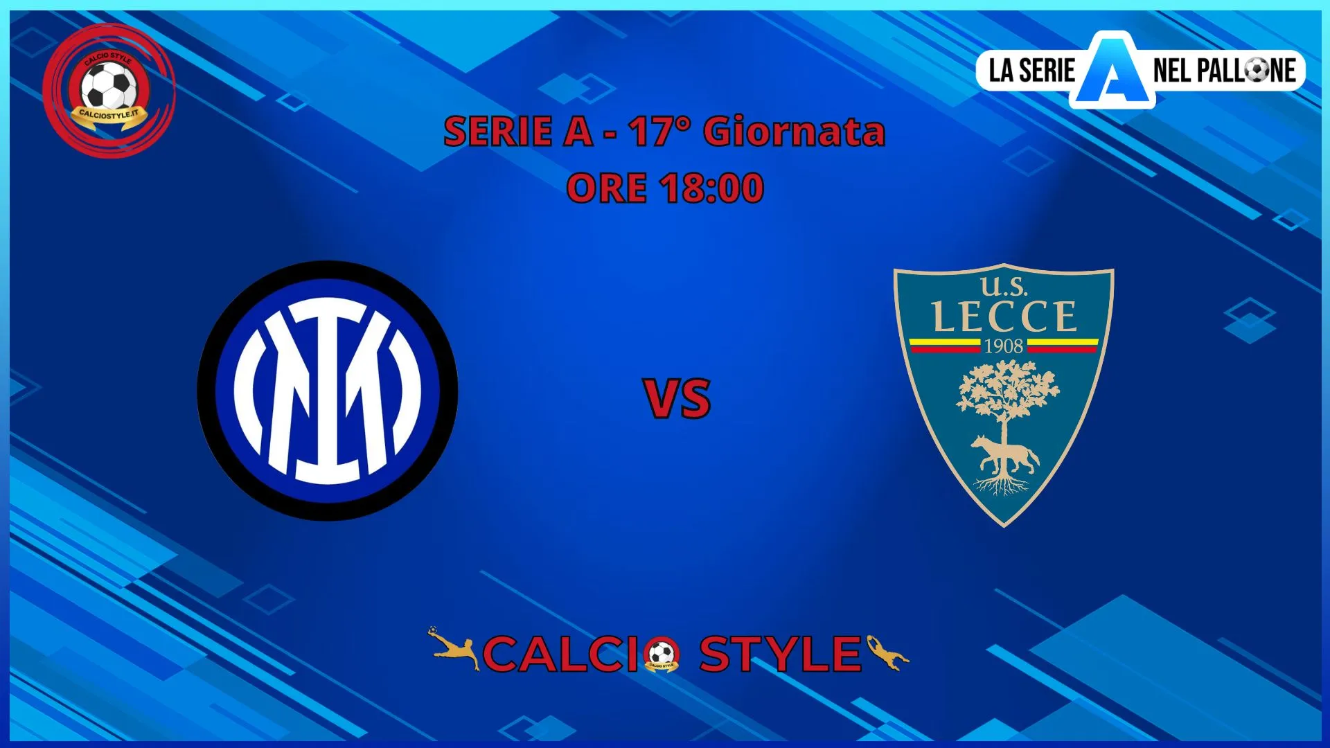 Inter - Lecce, le formazioni ufficiali
