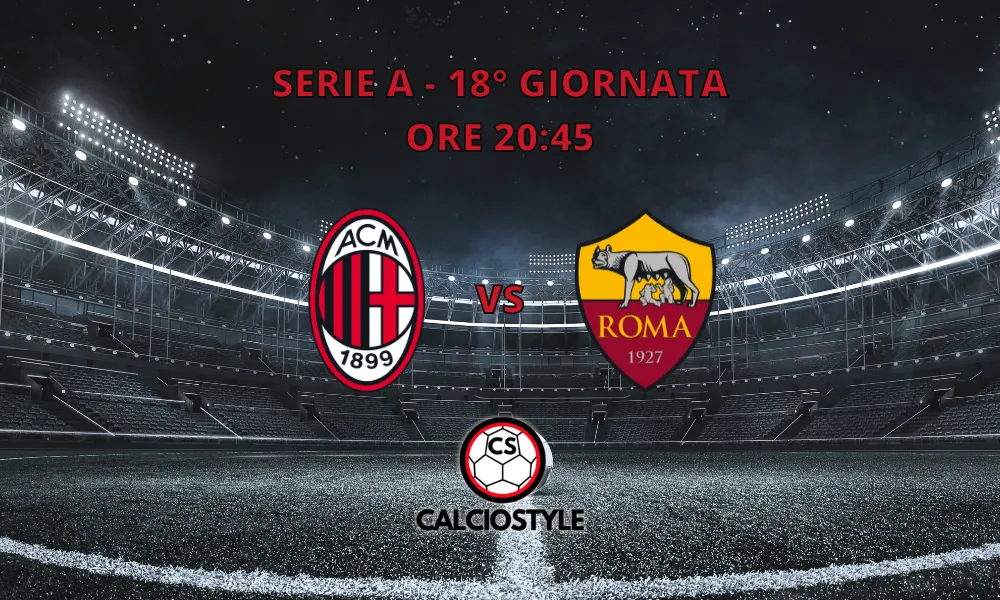 Milan-Roma, le formazioni ufficiali del posticipo