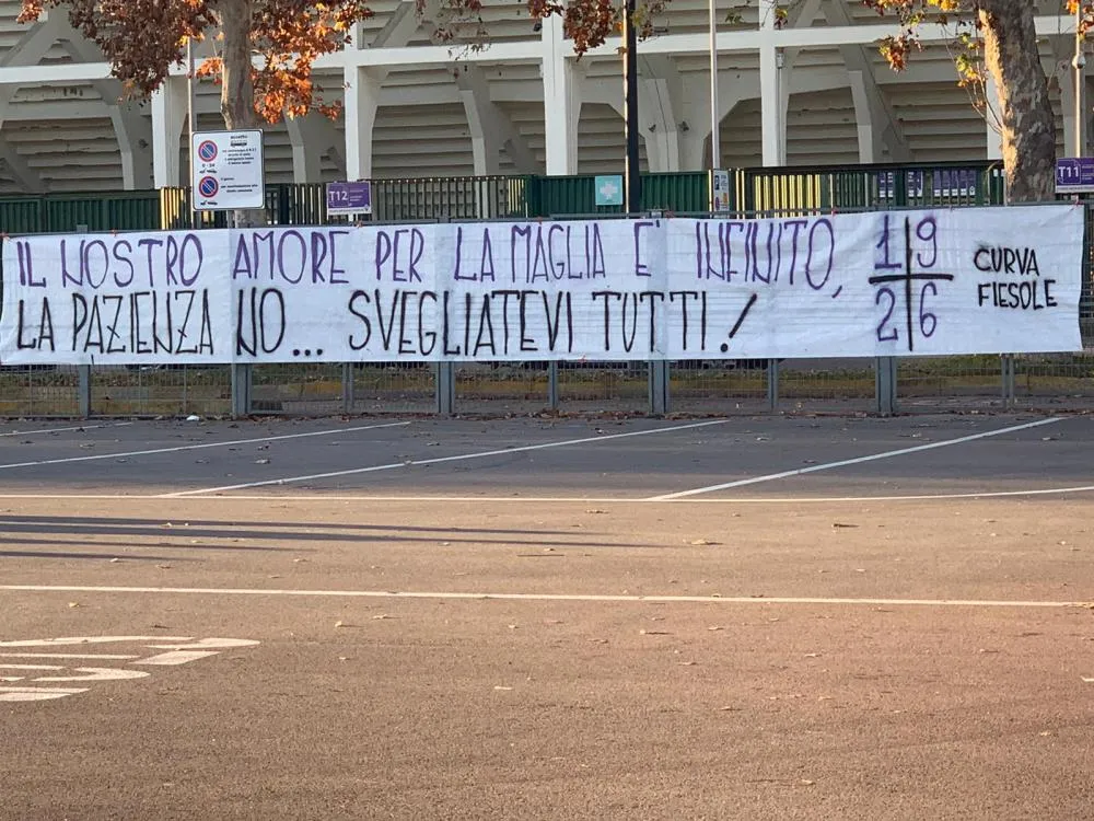 La Curva Fiesole dà la sveglia alla Fiorentina!