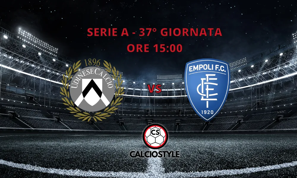 Udinese-Empoli, le formazioni ufficiali: gioca Cerri