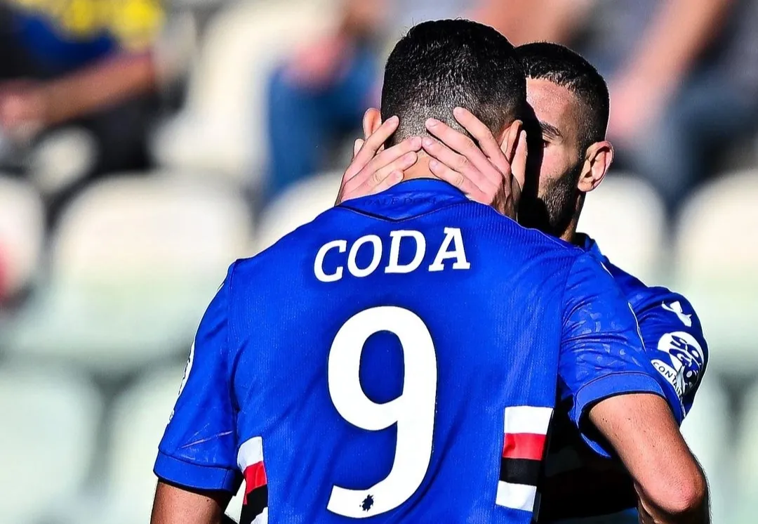 Sampdoria, confermato lo stiramento per Coda: la data presunta del rientro
