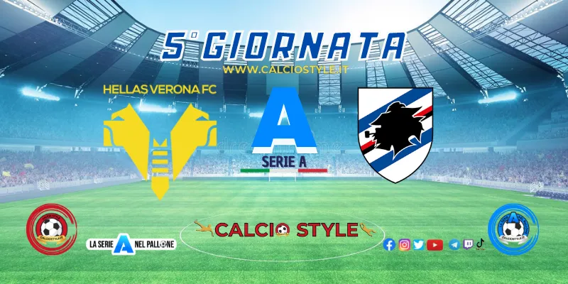 Hellas Verona-Sampdoria, probabili formazioni e dove vederla