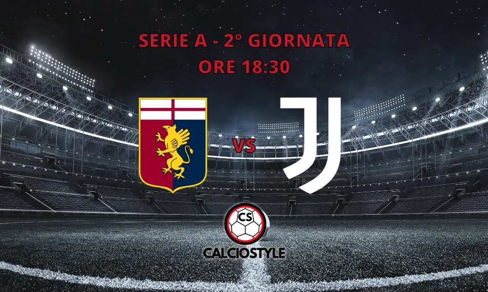 Genoa-Juventus, le formazioni ufficiali