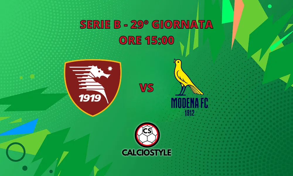 Salernitana-Modena, probabili formazioni e dove vederla