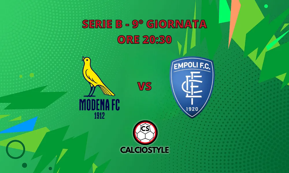 Modena-Empoli, probabili formazioni e dove vederla