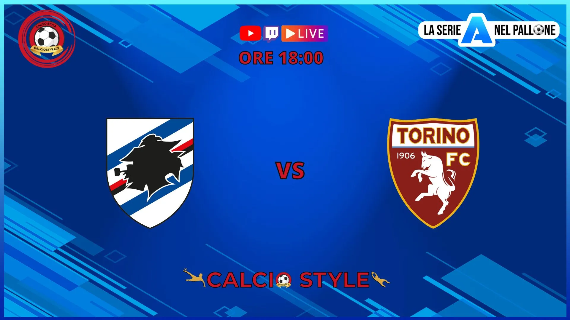 Sampdoria vs Torino: le scelte ufficiali