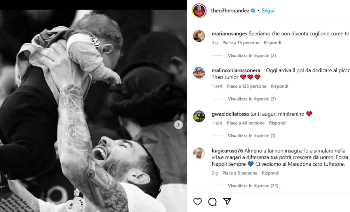 Milan, Leao rincuora Theo Hernandez: il post su Instagram