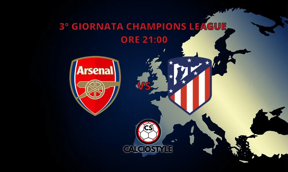 Arsenal-Atletico Madrid: probabili formazioni e dove vederla