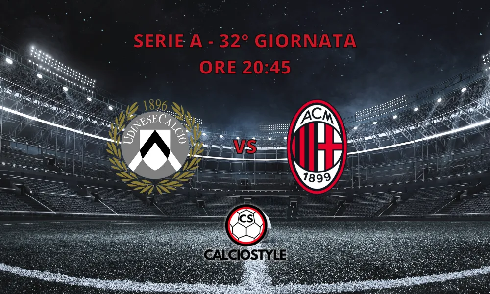 Udinese-Milan: panchine a confronto. E nel recupero...