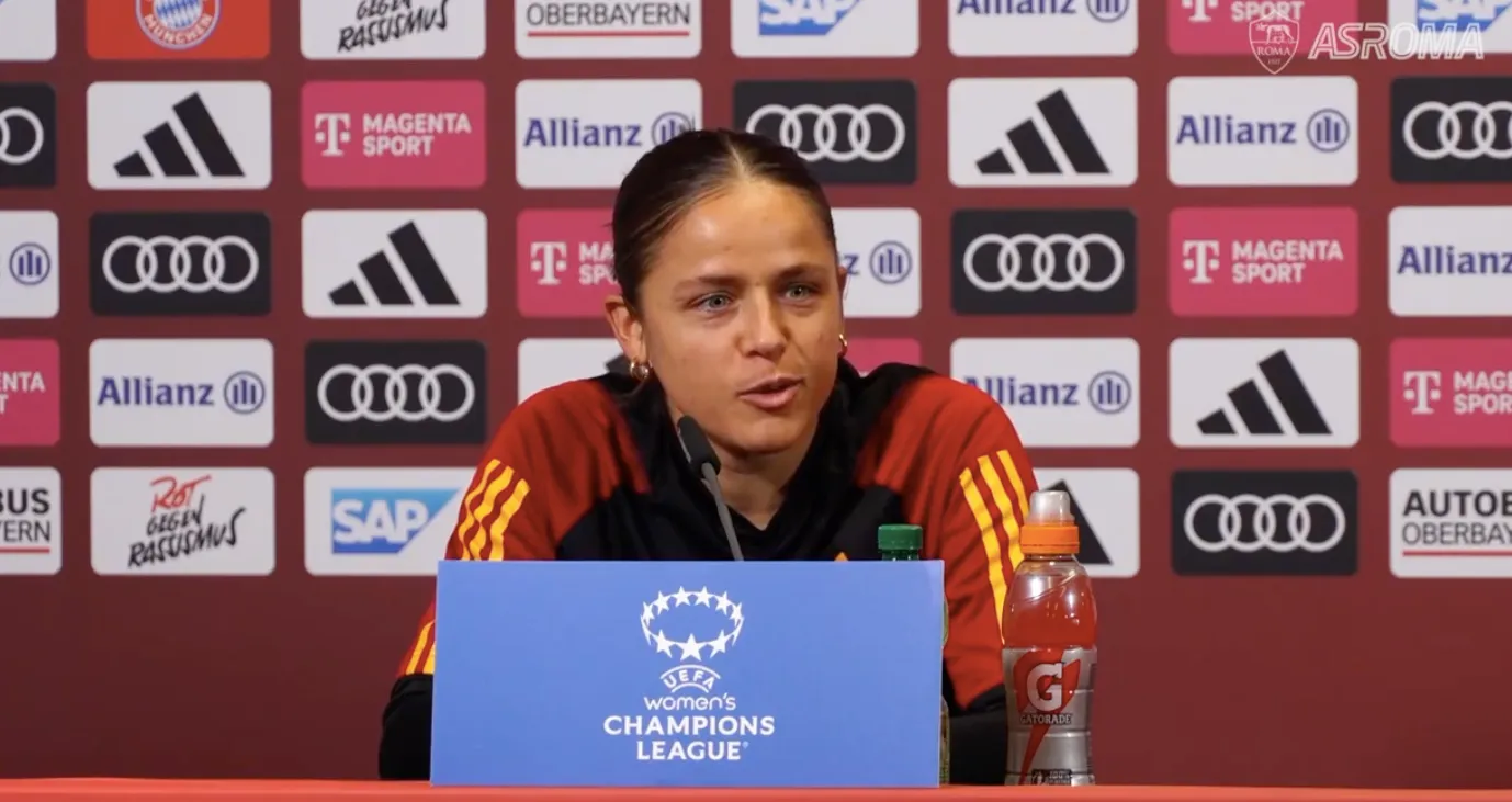 Roma-Bayern Feiersinger in conferenza stampa