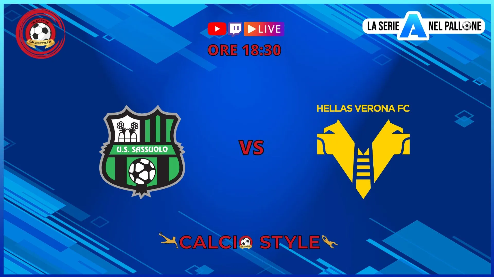 Sassuolo - Hellas Verona, le scelte ufficiali