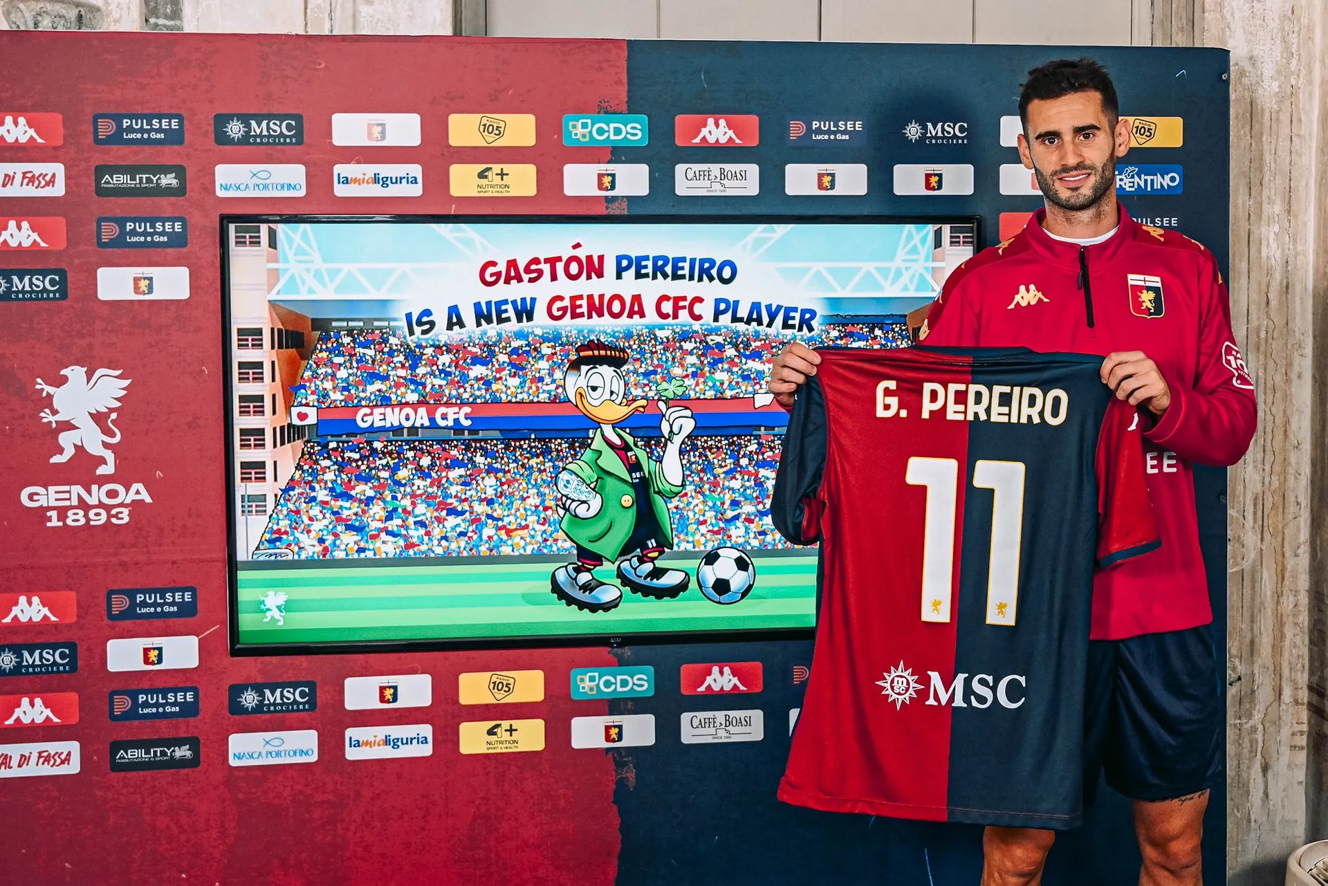 Genoa, UFFICIALE la firma di Gaston Pereiro