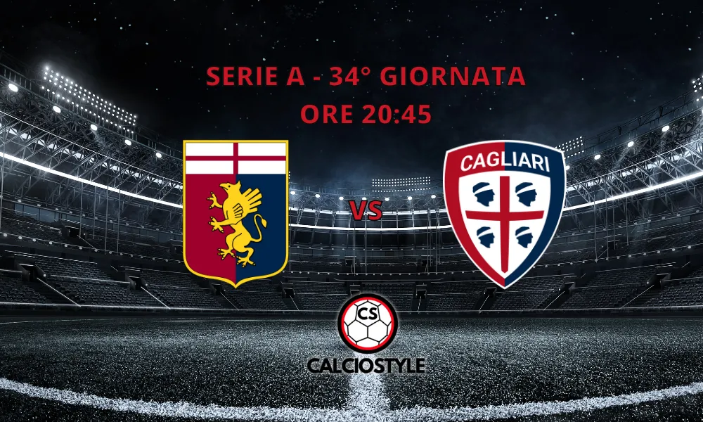 Genoa-Cagliari, formazioni ufficiali. Out Lapadula e Vitinha