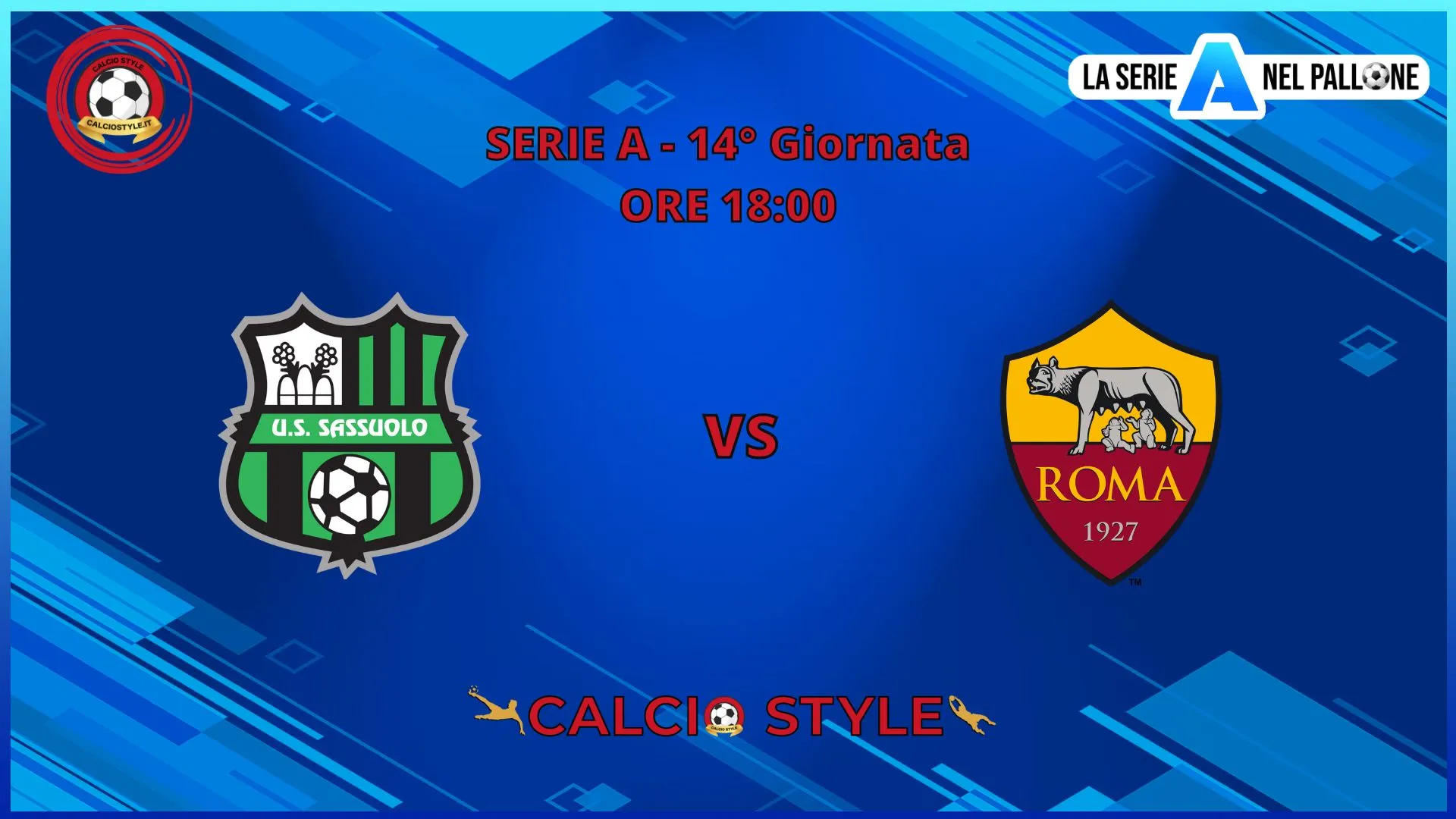 Sassuolo - Roma: probabili formazioni e dove vederla
