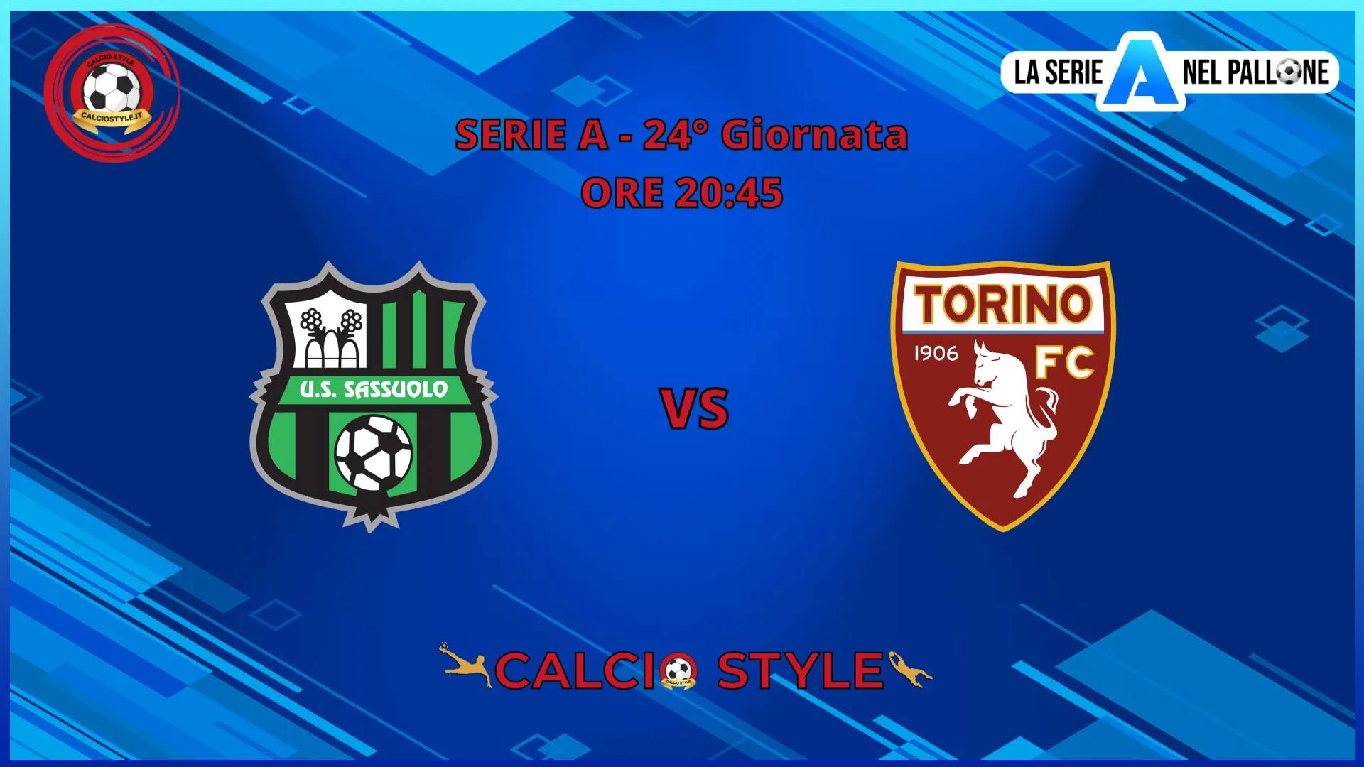 Sassuolo - Torino: probabili formazioni e dove vederla