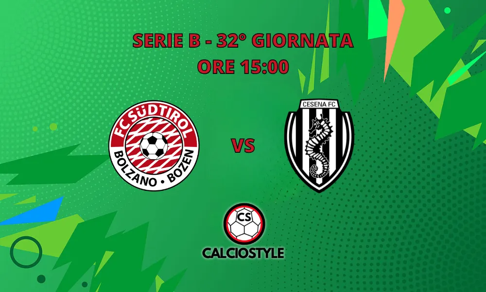 Sudtirol-Cesena, probabili formazioni e dove vederla