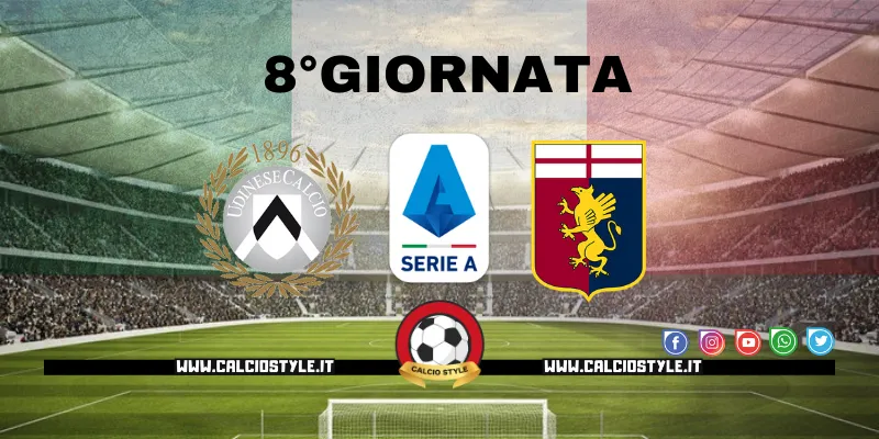Udinese Genoa: probabili formazioni e dove vederla