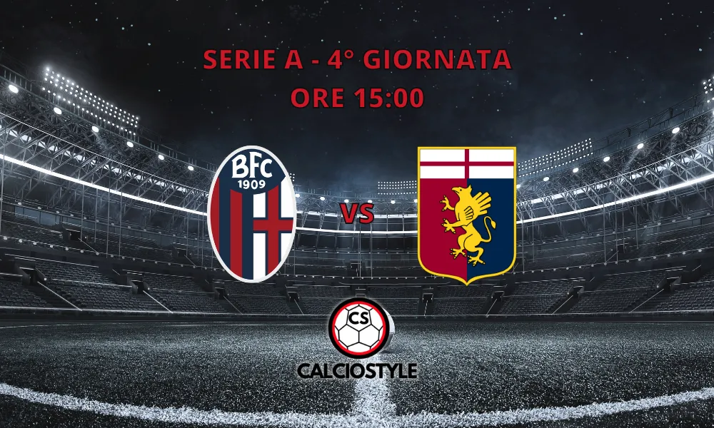 Bologna-Genoa, le formazioni ufficiali