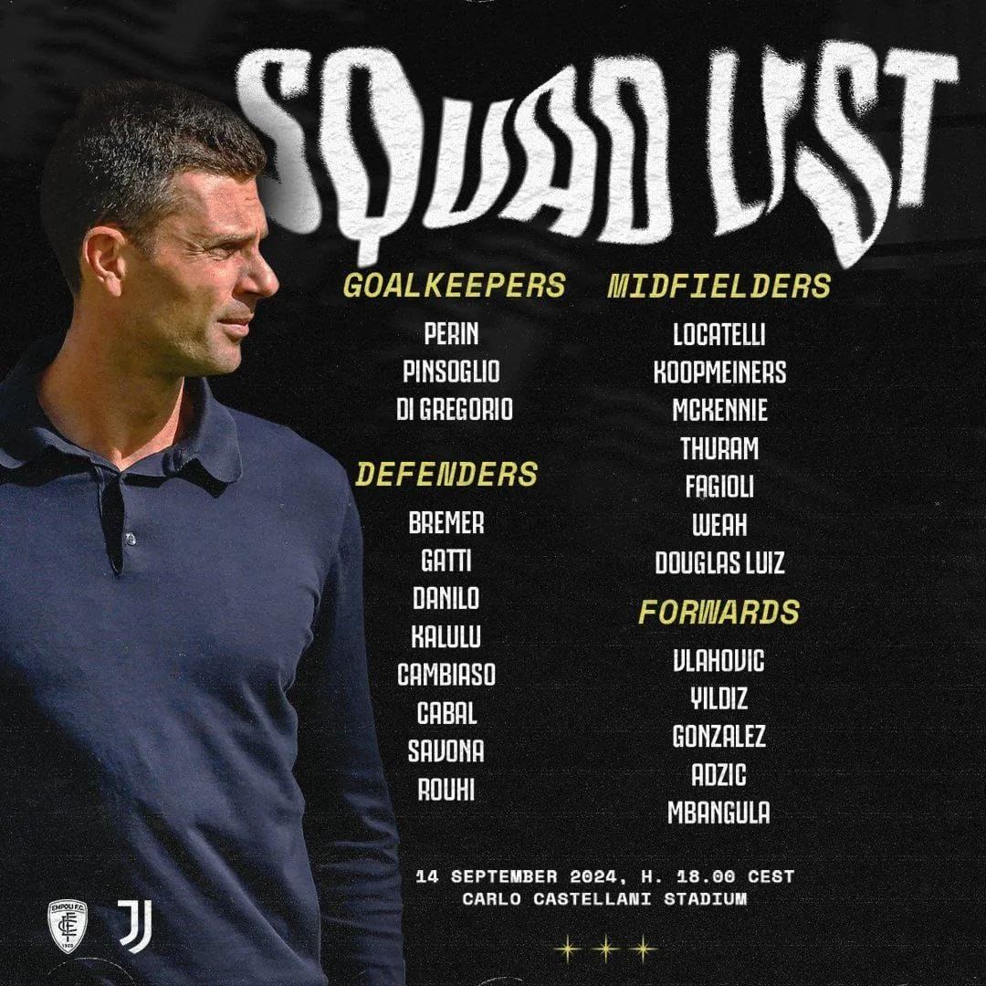 juventus convocati
