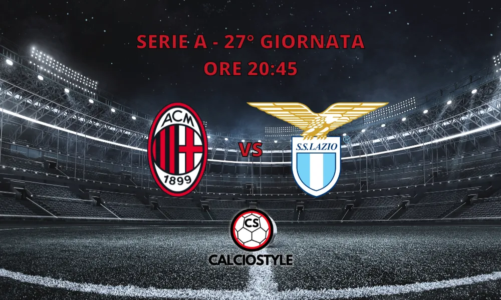 Milan-Lazio, le formazioni ufficiali: ancora out Walker