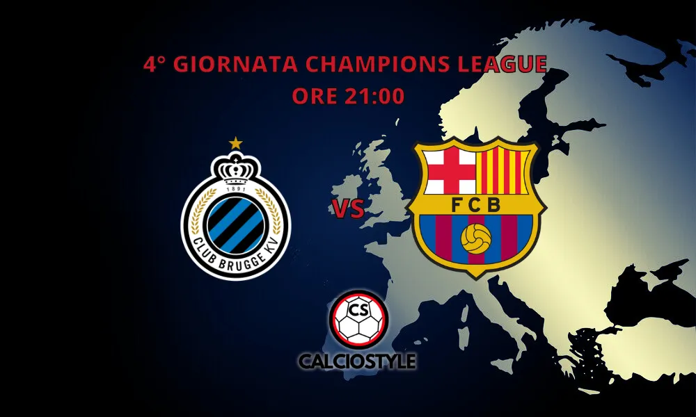 Bruges-Barcellona: probabili formazioni e dove vederla