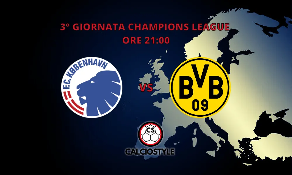 Copenhagen-Borussia Dortmund: probabili formazioni e dove vederla