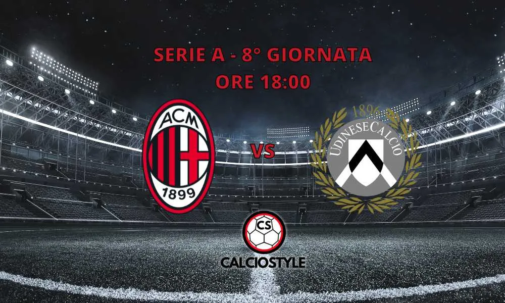 Milan-Udinese, probabili formazioni e dove vederla