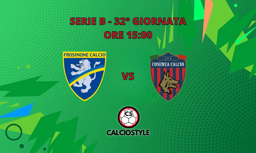 Frosinone-Cosenza, probabili formazioni e dove vederla