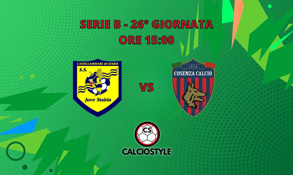 Juve Stabia-Cosenza, probabili formazioni e dove vederla
