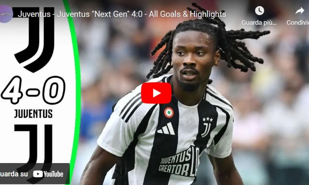 Juventus-juventus Next Gen 4-0. Gol e Highlights