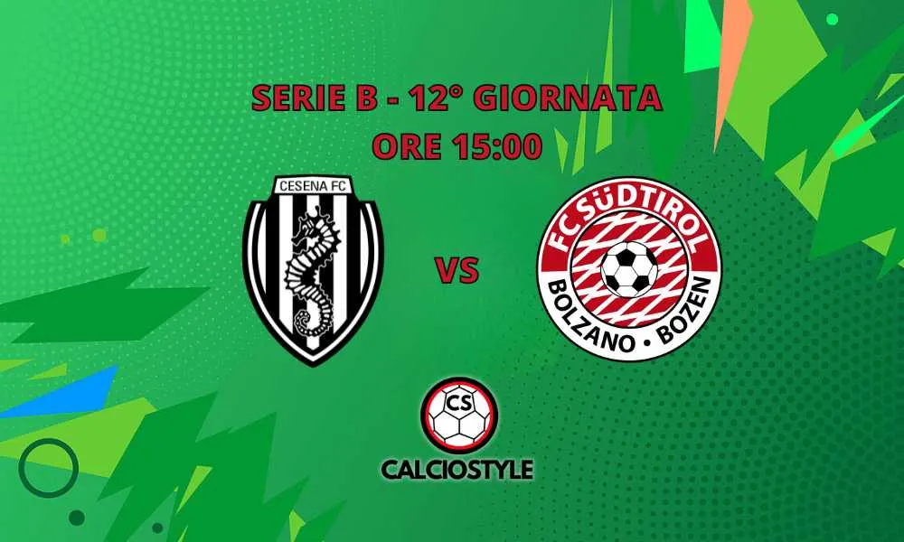 Cesena-Sudtirol, probabili formazioni e dove vederla