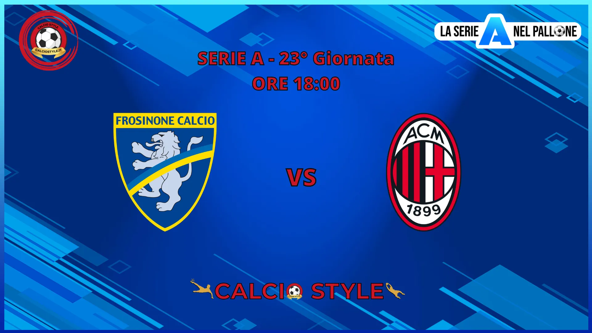 Frosinone - Milan: probabili formazioni e dove vederla