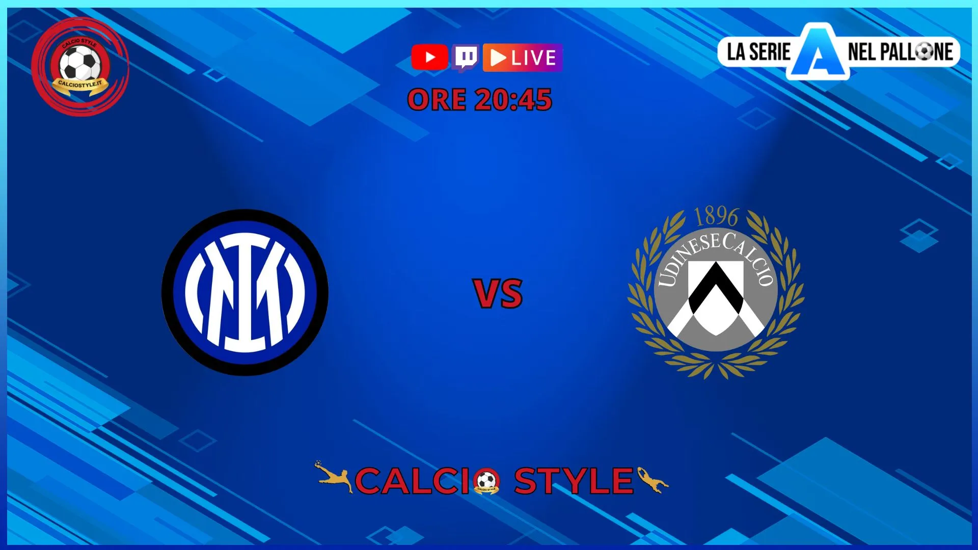 Inter-Udinese, le formazioni ufficiali
