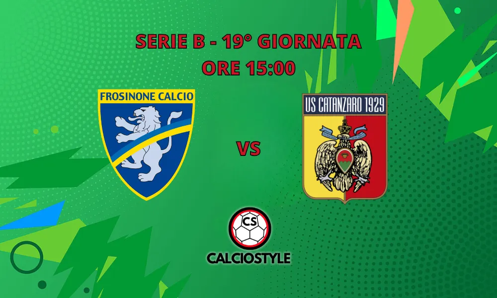 Frosinone-Catanzaro: probabili formazioni e dove vederla