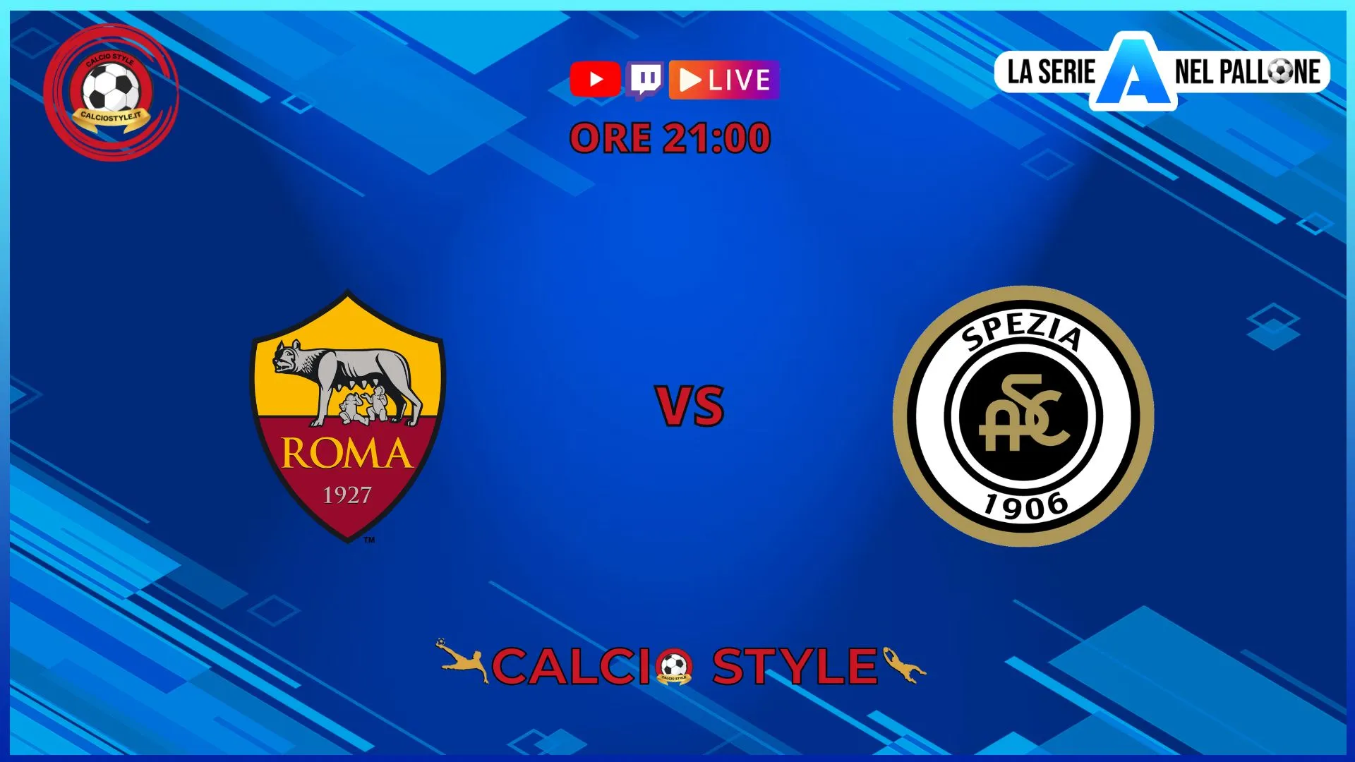 Roma - Spezia, le formazioni ufficiali