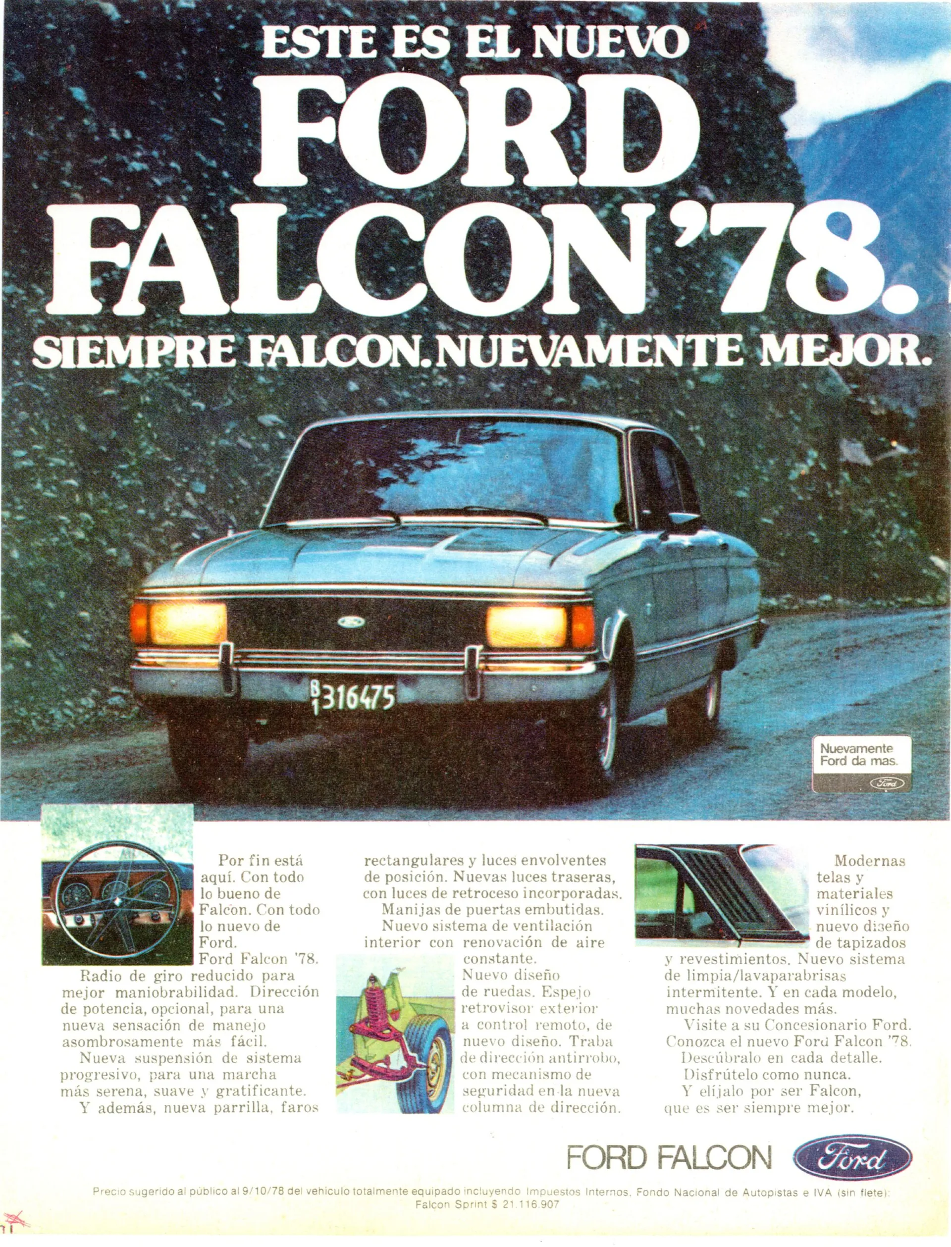La famosa Ford Falcon su cui salì anche Miguel Sanchez