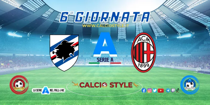 Sampdoria-Milan: probabili formazioni e dove vederla
