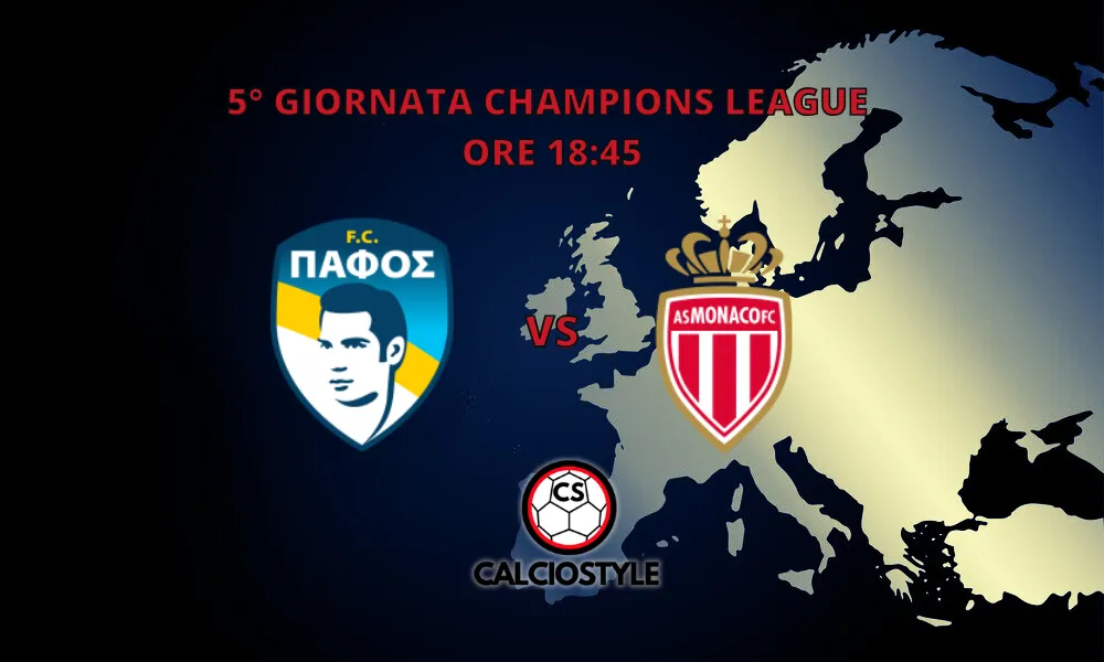 Pafos-Monaco: probabili formazioni e dove vederla