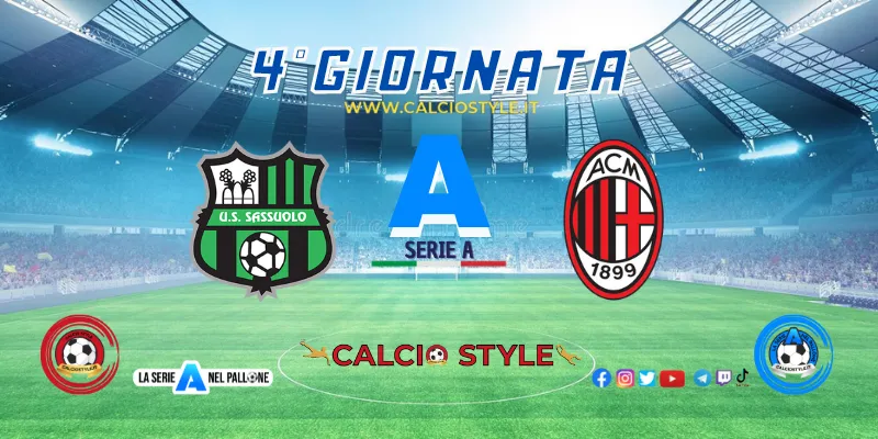 Sassuolo-Milan: probabili formazioni e dove vederla