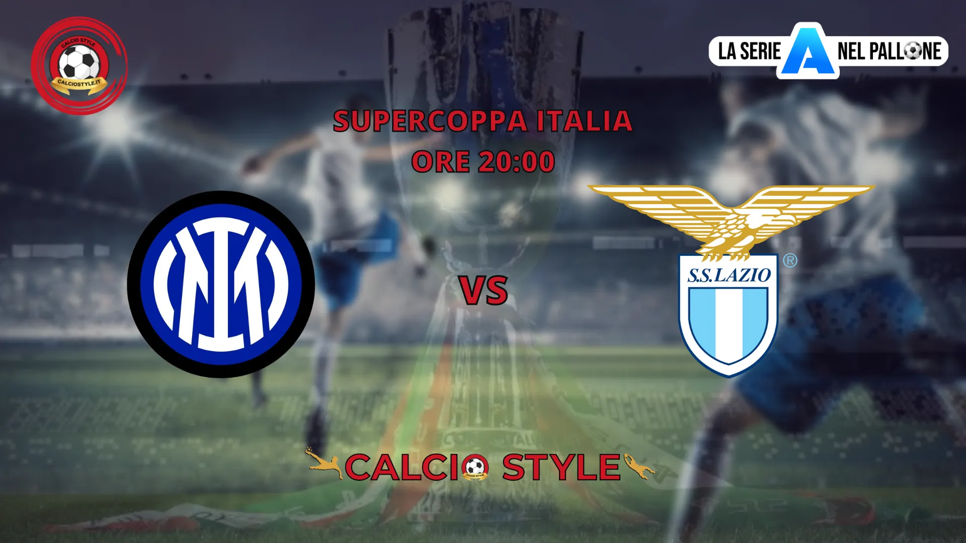 Inter Vs Lazio: le formazioni ufficiali