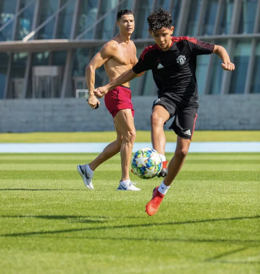 Cristiano Ronaldo e il figlio Cristiano Jr.