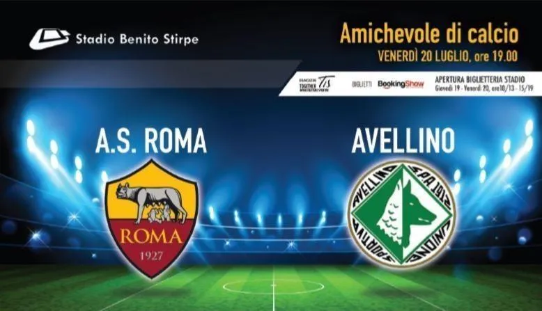 Amichevole Roma- Avellino quando e come vederla