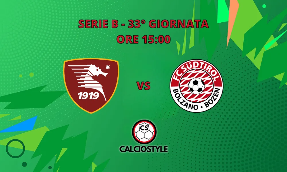 Salernitana-Sudtirol: probabili formazioni e dove vederla