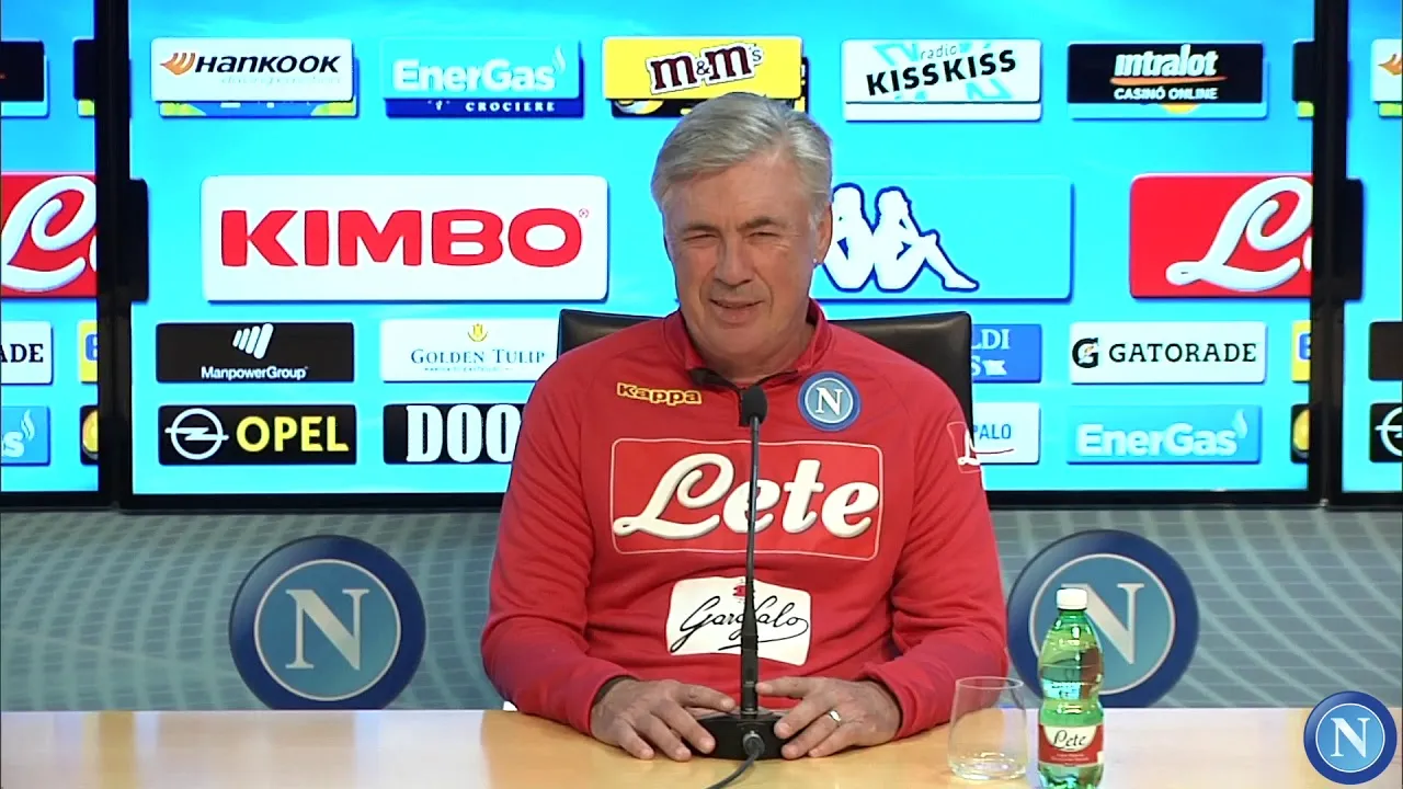 Conferenza stampa di Ancelotti pre Juve-Napoli