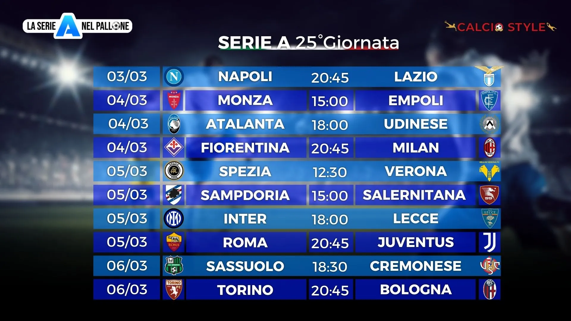 Serie A: probabili formazioni e fantaconsigli