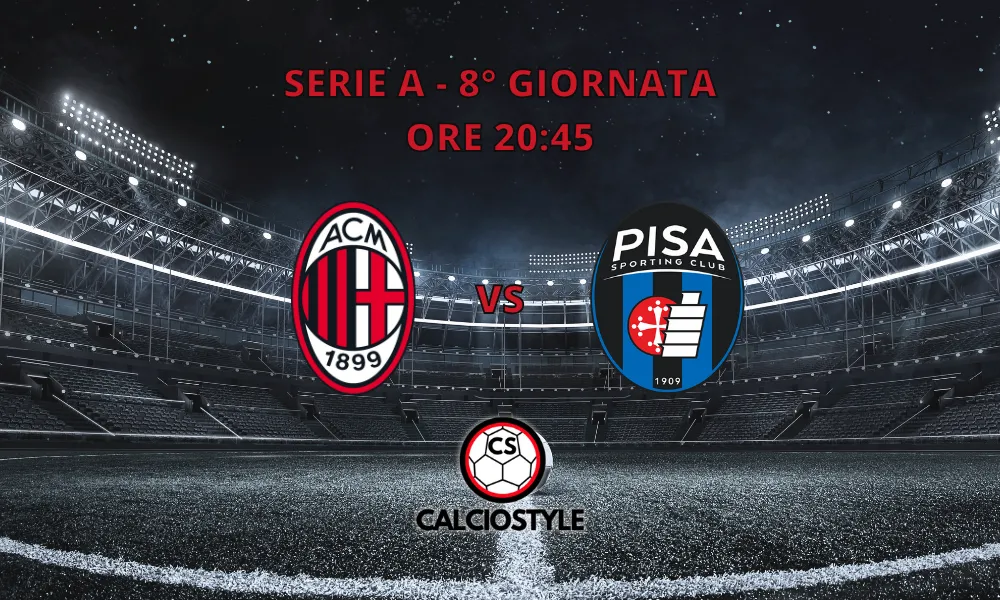 Milan-Pisa, formazioni ufficiali: la scelta su Gimenez